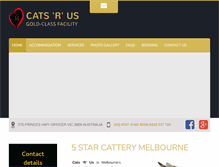 Tablet Screenshot of catsrus.com.au